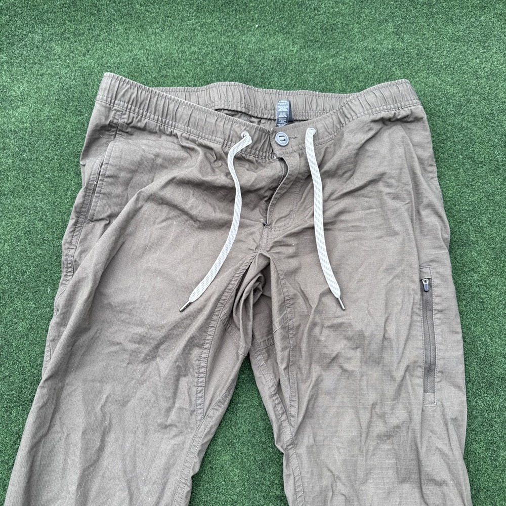 Vuori Ripstop Pants Cotton Charcoal Gray Drawstring Women's Hiking Outdoors XL - Picture 2 of 9